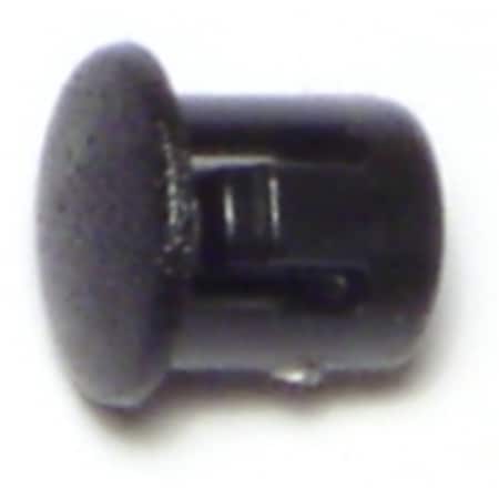 Midwest Fastener 1/4" Black Nylon Plastic Flush Head Hole Plugs 18 18PK 69462